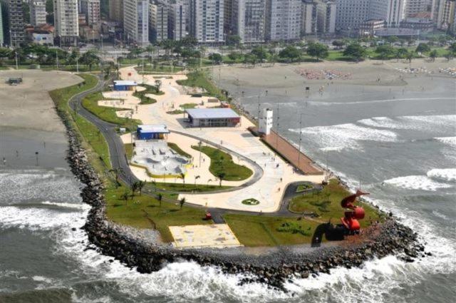 Kitnet Em Frente A Praia Santos  Buitenkant foto